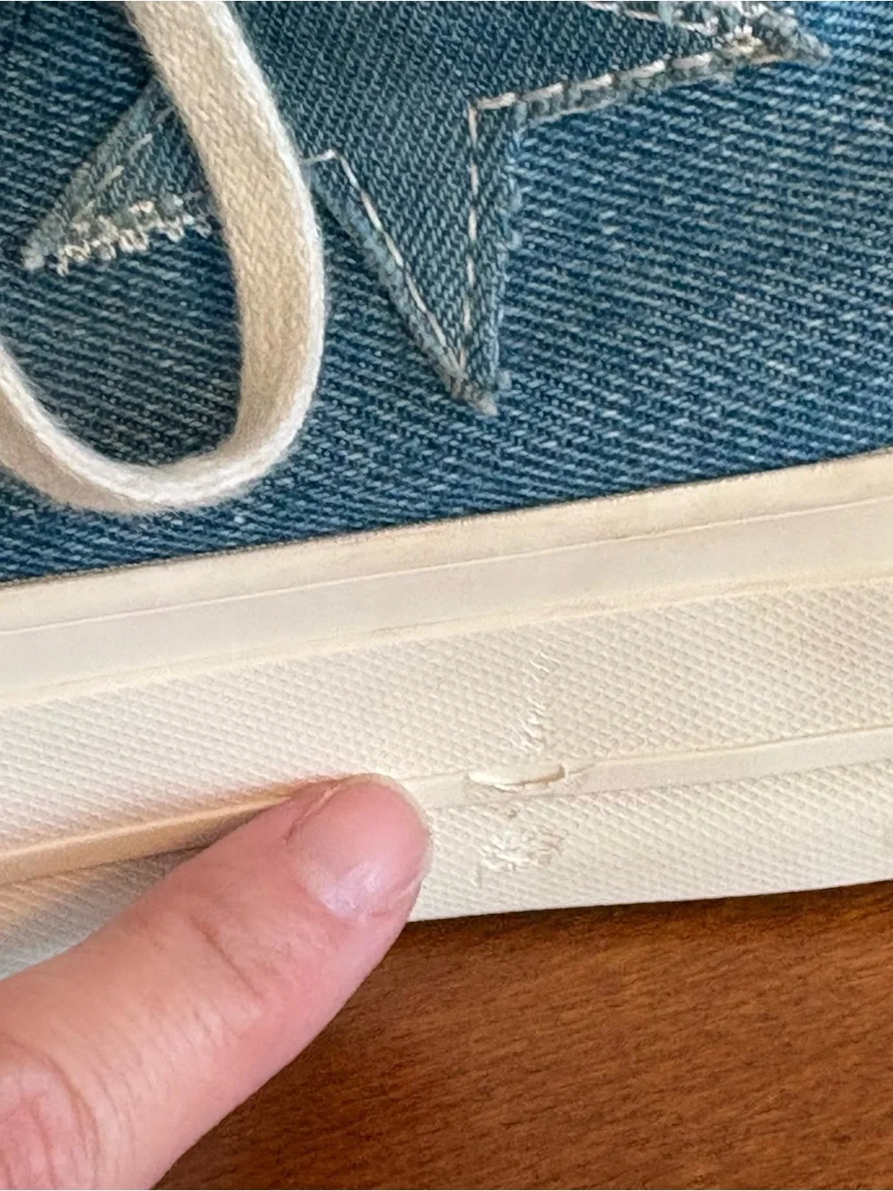 CONVERSE‎ Women's Chuck Taylor All Star Lift Denim Stars Ortholite Insole 6.5